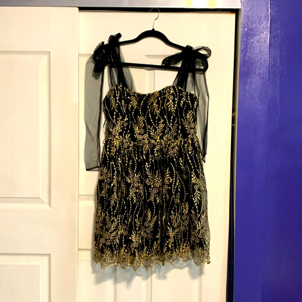 Audrey Parks for Francesca’s Kate Embroidered Mini Dress